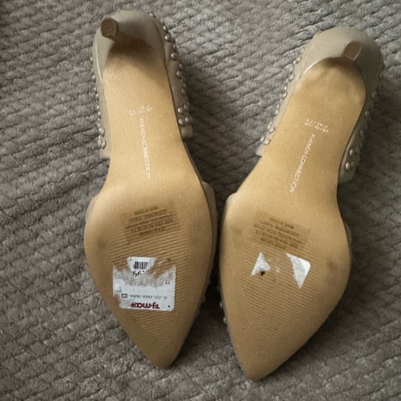 NEW French Connection Forever Studded Stilletto Heels with Decal Beads - Picture 5 of 6